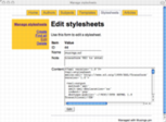 manage stylesheets